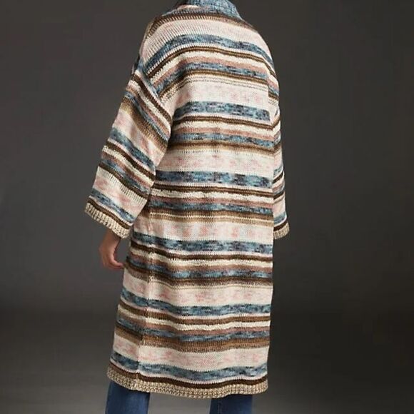 By Anthropologie shimmer knit duster - Picture 3 of 11